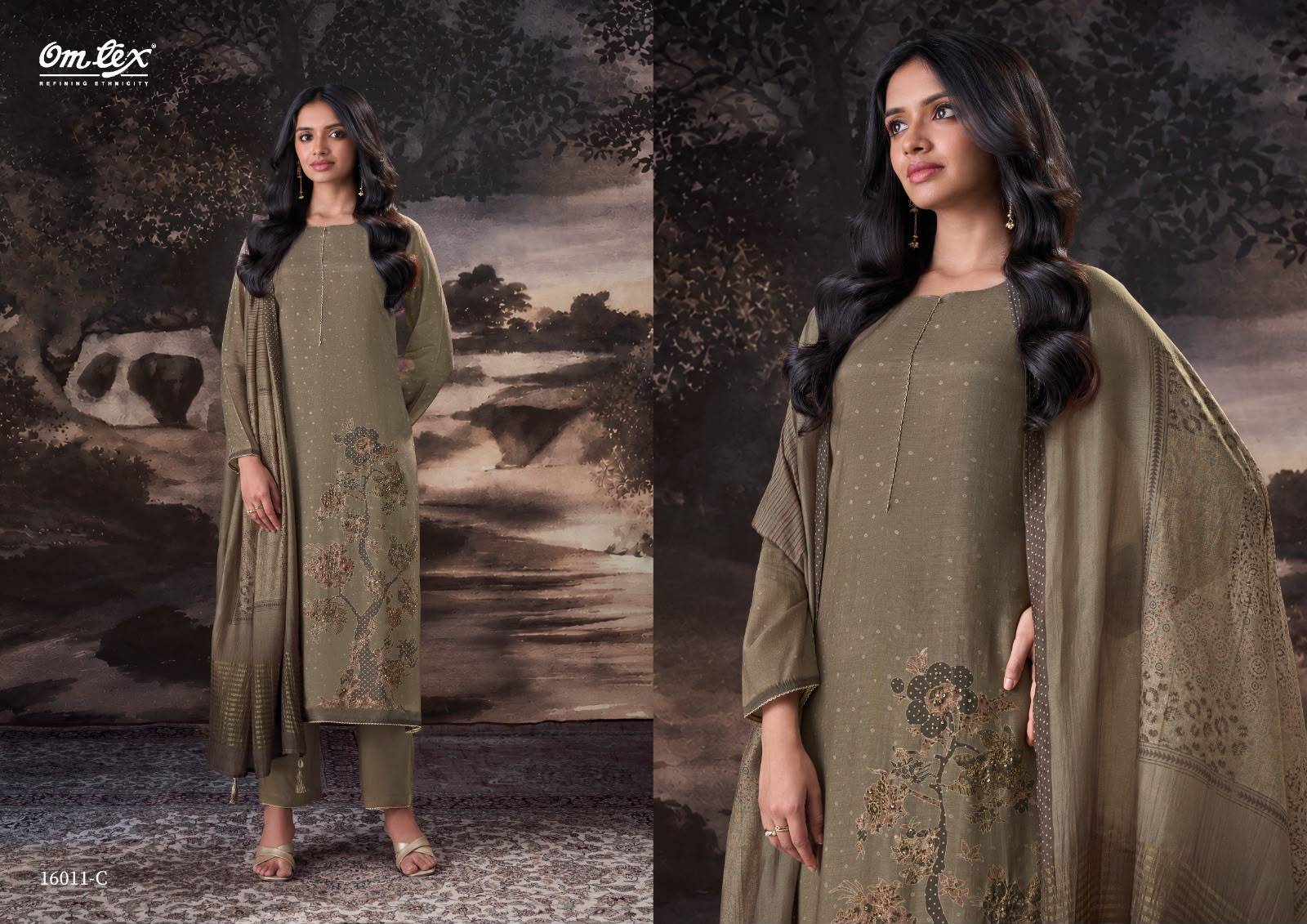 LAYLANI By Om Tex 16011A To C Series Beautiful Festive Suits Stylish Colorful Fancy Casual Wear & Ethnic Wear Muslin Dresses At Wholesale Price